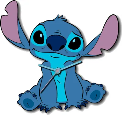 Produktbild von Lilo & Stitch Wanduhr 50cm XL Uhr Kinderzimmer Disney