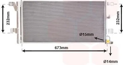 Produktbild von VAN WEZEL 03015704 Kondensator Klimaanlage Klimakondensator für AUDI A4 B9 Avant (8W5, 8WD) +Trockner