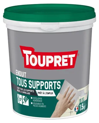 Image de Toupret Multi-supports 3en1 Pâte Enduit Polyvalent Rebouchage, Lissage, Dégrossissage - Toupret