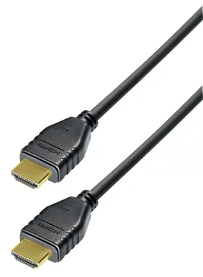 Zdjęcie produktu dla Transmedia C 218-2, 2 m, HDMI Typu A (Standard), HDMI Typu A (Standard), 48 Gbit/s, Czarny, Złoto