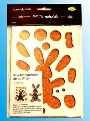 Image de Gabarit de quilling pour lapin 14.5x19cm