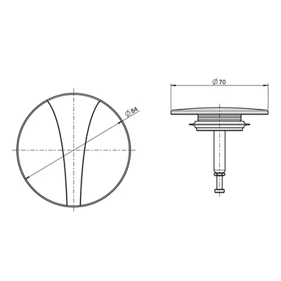Produktbild von VIGOUR Farbset zu Wannengarnitur mit Drehgriff verchromt Basic