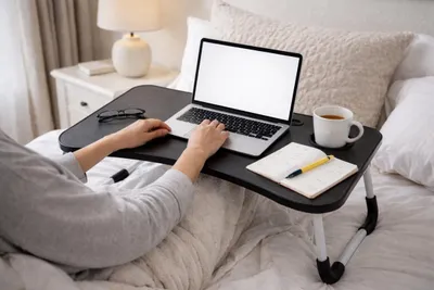Produktbild von Betttisch Frühstückstablett Serviertablett Laptoptisch Tablettisch
