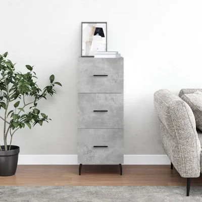 Produktbild von [Home] Sideboard Betongrau 34,5x34x90 cm Holzwerkstoff , Neue Mode 2024 im häuslichen Leben