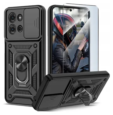 Immagine prodotto di Custodia per Motorola G75 5G PANCERNE SLIDE RING CASE + VETRO 9H