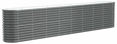 Obrázok produktu pre vidaXL Zvýšená posteľ Pozinkovaná oceľ 332x40x68 cm Antracit