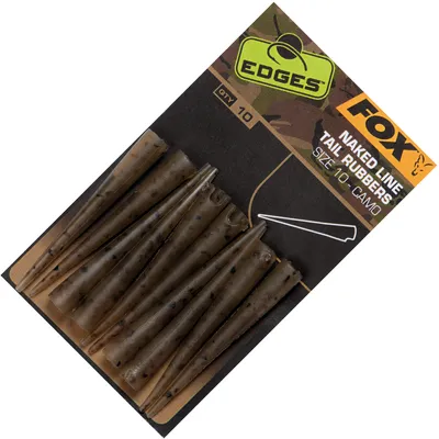 Produktbild von Fox Edges Camo Naked Line tail rubbers Gr. 10 - 10 Tubes