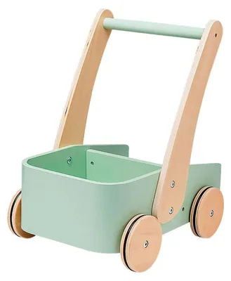 Image de Houten Duwwagen Groen