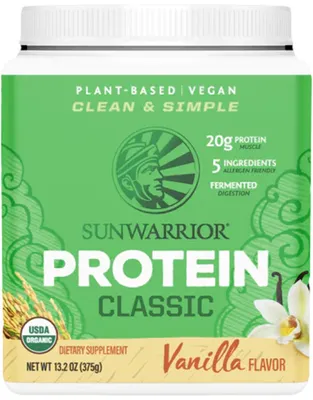Produktbild von Sunwarrior Protein Classic Organic (375g) Chocolate - Eiweiße - Veganes Eiweiß