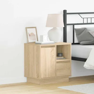 Produktbild von vidaXL Nachttisch Sonoma-Eiche 50 x 34,5 x 50 cm Holzwerkstoff