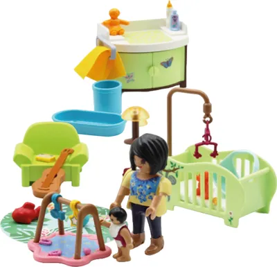 Produktbild von PLAYMOBIL, 70862 Spielset Babyzimmer Thema Stadtleben mit Figuren, Bunt