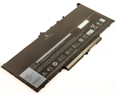 Produktbild von Akku für Dell Latitude 12 (E7270) Li-Pol 7,6 Volt 7200 mAh schwarz