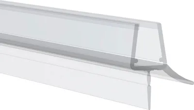 Zdjęcie produktu dla Uszczelka prysznicowa 1000 mm odpowiednia do szkła o grubości 6/7/8 mm, przezroczysta, uszczelka drzwi prysznicowych do drzwi szklanych z wargą, 1 szt