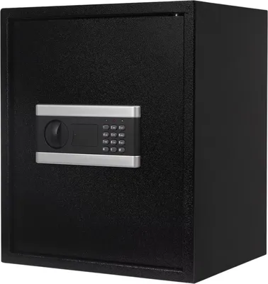 Produktbild von Elektronischer Tresor Stahl – Digitaler Safe mit Code & Alarm – 38×31×45 cm Schwarz für Zuhause & Büro