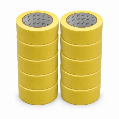 Produktbild von ARLI 10x Abdeckklebeband Kreppband 48 mm x 50 m Malerkrepp Malerband Kreppklebeband