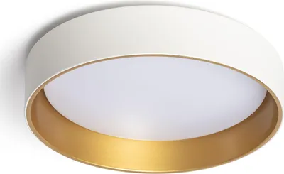 Produktbild von LED-Deckenleuchte 20W Rund Metall Ø450 mm CCT Wählbar Broadway Weiß / Gold