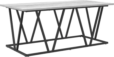 Produktbild von vidaXL Couchtisch Grau 100 x 50 x 40 cm Sperrholz und Metall