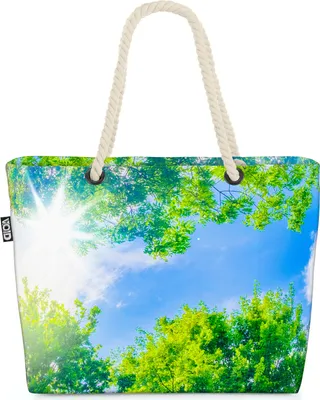 Produktbild von VOID Blauer Himmel Sommer Strandtasche Shopper 58x38x16cm 23L XXL Einkaufstasche Tasche Reisetasche Beach Bag
