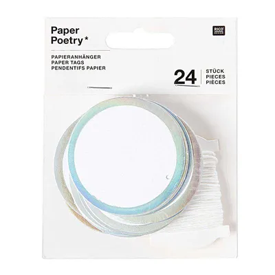 Produktbild von 24 runde Papieranhänger