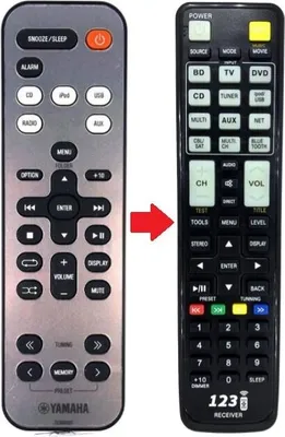 Produktbild von Ersatz Fernbedienung für Yamaha MCR-042 | MCR-043 | TSX-132 | CRX-042