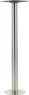 Zdjęcie produktu dla Metalowa podstawa do stołu SH-3017-2/H/S, montaż bezpośrednio na podłożu, stal nierdzewna szczotkowana, wymiary 25x106 cm