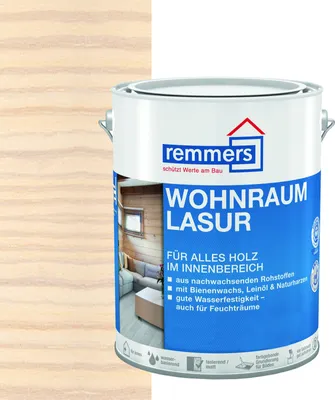 Produktbild von Remmers Wohnraum-Lasur weiß 0,75 l, Holzlasur innen