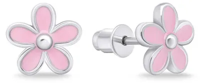 Produktbild von Charming silver earrings Flowers EA704WP