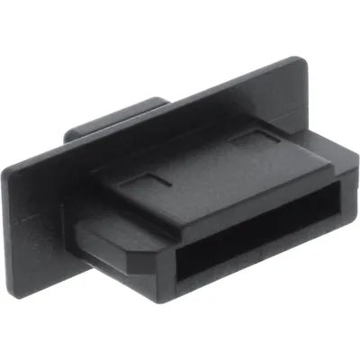Productafbeelding van InLine® 59948K, set van 4 stofbeschermers, voor eSATA-aansluiting, zwart