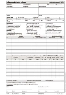 Produktbild von Beha-Amprobe Prüfprotokollblock FTC00001278D 2146070