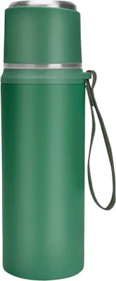 Obrázok produktu pre Dvojstenná izolovaná fľaša z nehrdzavejúcej ocele, 800 ml, zelená
