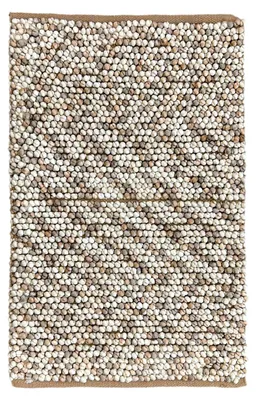 Productafbeelding van Zohome badmat - Polyester Zola, 60x60 cm, naturel kleur