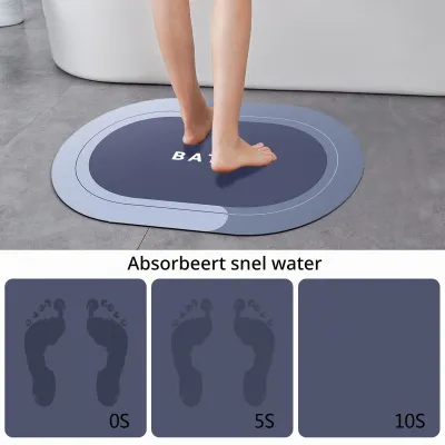 Imagen del producto de Alfombrilla para baño, de secado rápido, 60x40 cm