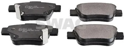 Produktbild von SWAG 81 91 6652 Bremsbeläge Satz Hinten Bremsklötze für TOYOTA AVENSIS Kombi (T25) COROLLA Verso (ZER, ZZE12, R1) AVENSIS (T25) AVENSIS Stufenheck