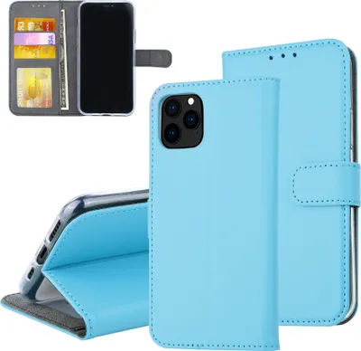 Produktbild von Book type case Apple iPhone 11 Pro Card holder Blue - Magnetic closure