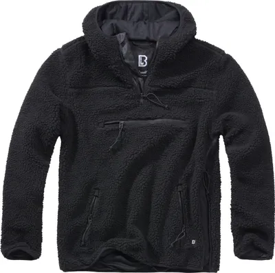 Image de Brandit Teddyfleece Pullover Worker, noir