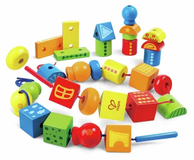 Immagine prodotto di Hape Infilare perline da forme geometriche