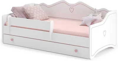 Productafbeelding van Kinderbed 80x160 met Matras en Lade In Wit