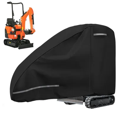 Obrázek produktu pro Plachta na zakrytí minibagru, vyrobená z Oxfordu 420D s bavlnou, vodotěsná, vhodná pro bagry o výkonu 10-15 HP, rozměry: 110 x 26 x 66 palců