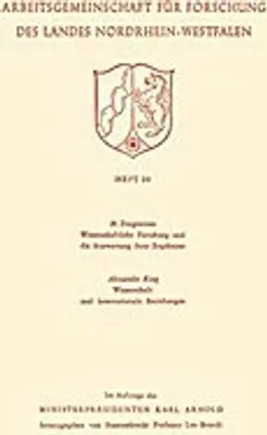 Obrázok produktu pre Wissenschaftliche Forschung und die Auswertung ihrer Ergebnisse. Wissenschaft und internationale Beziehungen