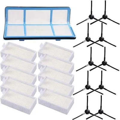 Image de Jeu de filtres de rechange pour accessoires d'aspirateurs robots (21 pièces), compatible avec les modèles iRobot V5s, V3, V5, V3s et Medion