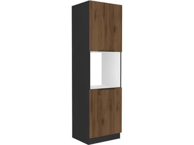 Obrázek produktu pro Kuchyňská skříň na vestavnou troubu TOVA - šířka 60 cm, ořech okapi / černá