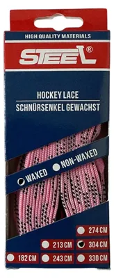 Produktbild von Schnürsenkel STEEL gewachst neon-pink 108"/274cm