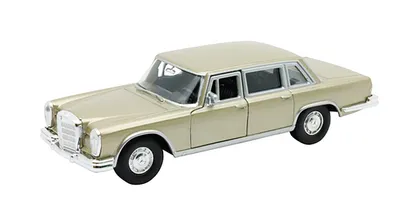 Produktbild von MERCEDES-BENZ 600 1963 Modellauto aus Metall Modell Auto mit Rückzugmotor Spielzeugauto Welly 32 (Beige-Metallic)