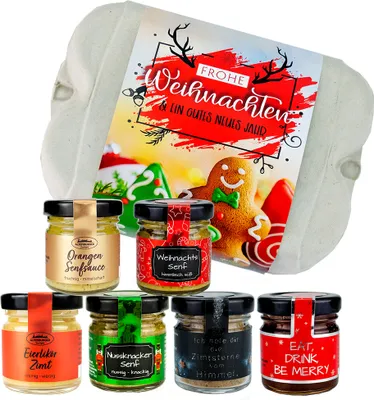 Produktbild von Frohe Weihnachten Eierschachtel