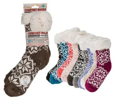 Image de Chaussettes confort basic fleur de glace taille unique
