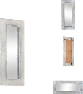 Image de vidaXL Miroir Aviator 110x50 cm métal - miroir