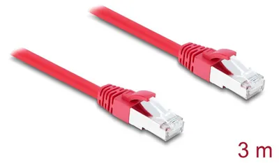 Immagine prodotto di Cavo di rete Cat. 6A S/FTP, 3 m, rosso, connettore RJ45, schermato, LSZH