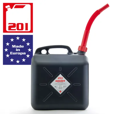 Produktbild von HECHT Benzinkanister 20 Liter | Flexibles Ausgießrohr | UN-Zulassung | Für Benzin und Diesel