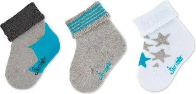 Produktbild von Sterntaler Baby-Söckchen 3er-Pack Sterne weiß 13/14