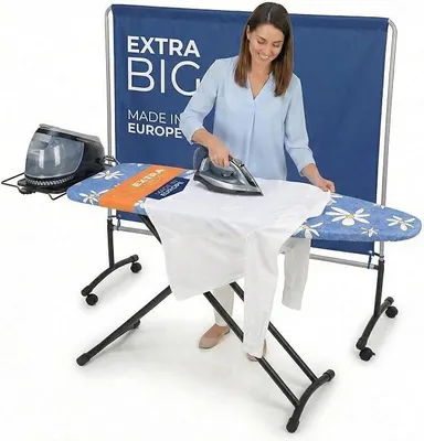 Obrázok produktu pre Žehliaca doska pre parnú žehliacu stanicu, veľká, stabilná | žehliaca plocha 130x48 cm